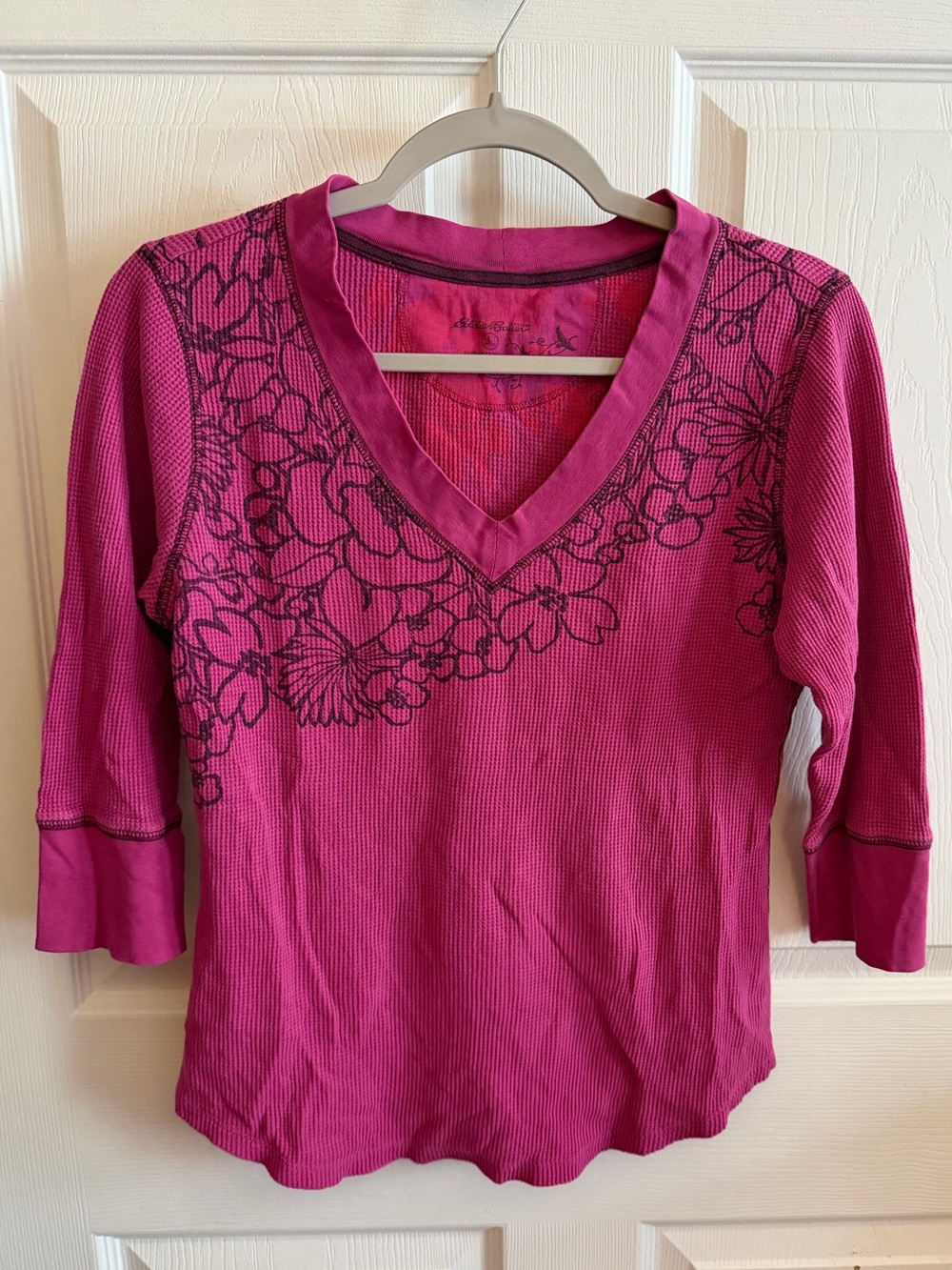 Eddie Bauer Maroon Henley Women’s Large Petite